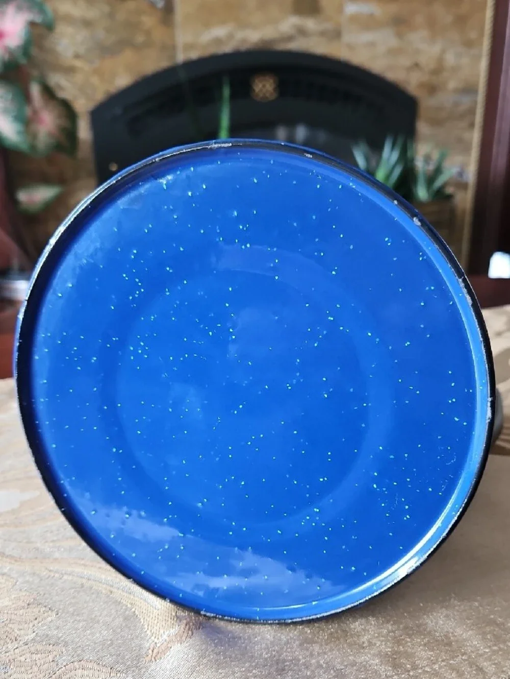 Blue Enamel Coffee Percolator - Durable Kitchen Pot